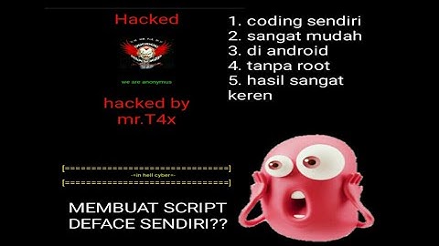 cara membuat SCRIPT deface simpel di android
