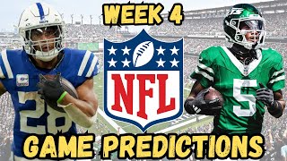 Game Predictions For Week 4 of The 2025-26 NFL Season