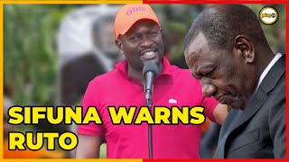 Sifuna Warns Ruto Railas Death Wont Make Us Support You Plug Tv Kenya