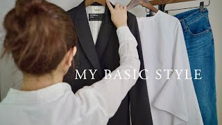 【40代 MY BASIC STYLE】ユニクロの白シャツとジーンズをアップデート