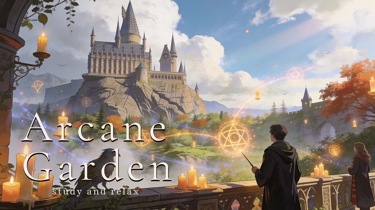 Cozy and Calm Music for Study & Relax | Wizards Training | Arcane Garden