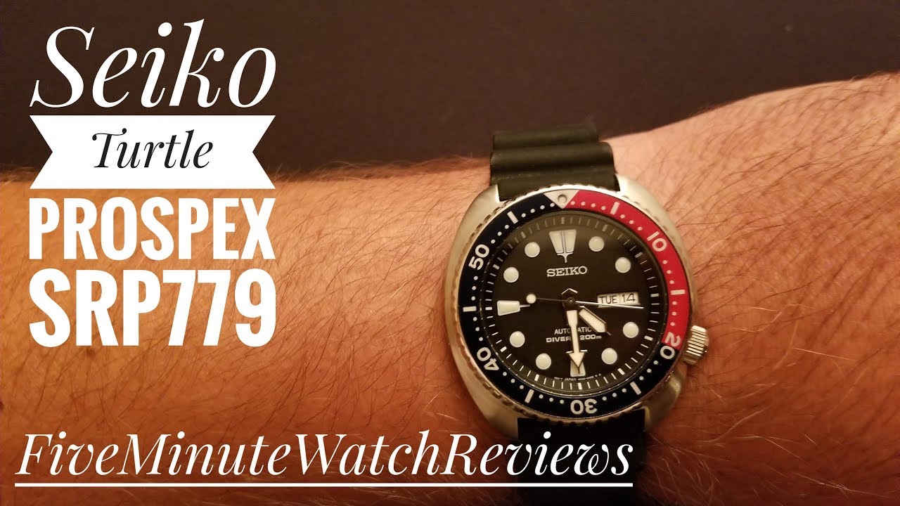 Seiko turtle diver Prospex SRP779 review - YouTube