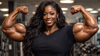 Brazilian Female Bodybuilder With Super Solid Biceps Carla