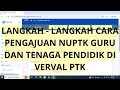 LANGKAH LANGKAH CARA PENGAJUAN NUPTK UNTUK GURU DAN TENAGA PENDIDIK (Sekolah Swasta)