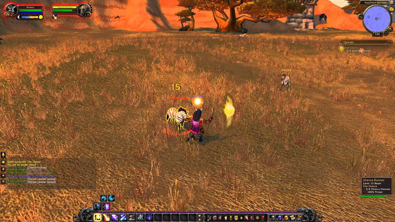 Tauren Quest 60: The Zhevra (WoW, Horde, Tauren, Druid)