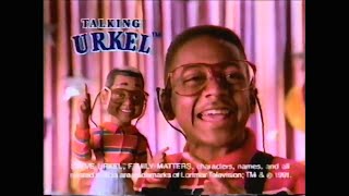 1991 Talking Urkel Doll Ad