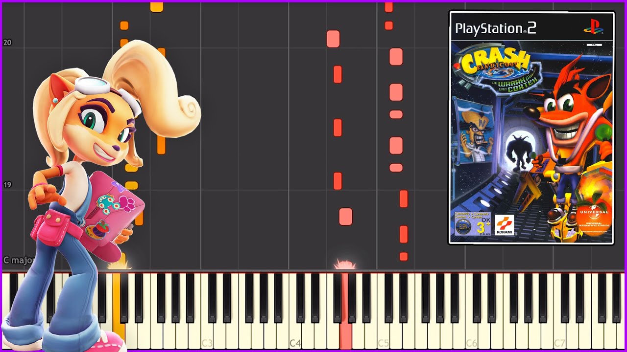 Knight Time Crash Bandicoot The Wrath Of Cortex Piano Tutorial クラッシュ バンディクー4 さくれつ 魔神パワー ピアノ Youtube