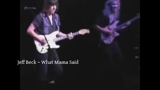 Jeff Beck ~ What Mama Said ~ 1999 ~ Live Video, In Tokyo