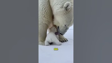 Redding van een ijsbeerwelp: man redt hem terwijl het ijs breekt