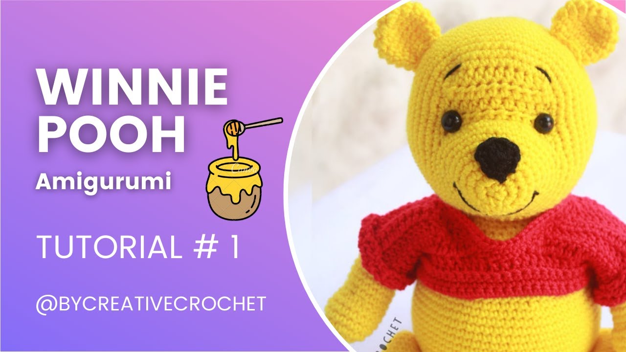 WINNIE POOH Amigurumi Oso | PARTE 1 Patas, Brazos y Cuerpo 🥰💕 Tutorial tejido a crochet