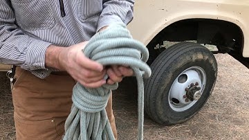 Best way to Coil Arborist Rope,  Figure 8