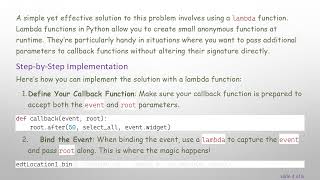 How to Add Both Event and Root to a Callback in Python Tkinter
