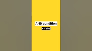 AND condition (if else) #python