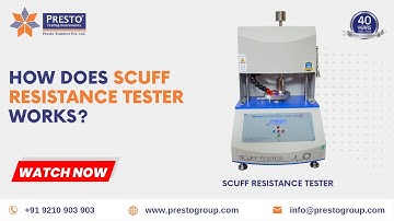How does scuff resistance tester works?