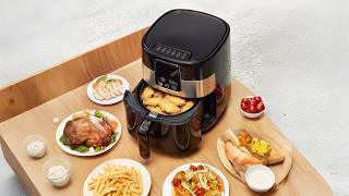 Amazon Basics 3.2QT Digital Air Fryer – 6-in-1 Oil-Free Cooking