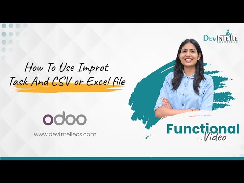 How To Import Tasks Using CSV or Excel File in Odoo #odoo18