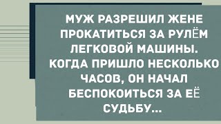 Муж разрешил жене прокатиться за рулём автомобиля. Смех! Юмор! Позитив!