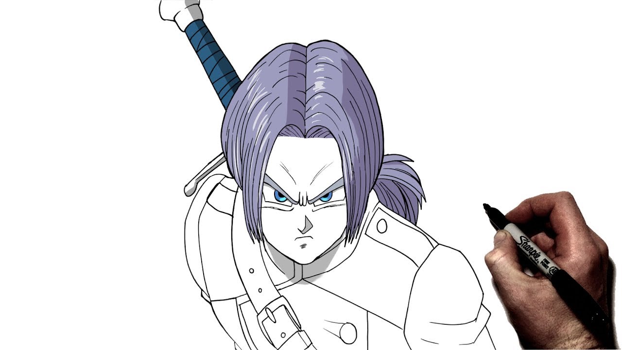 How To Draw Xeno Trunks Step By Step+Dragon Ball👍👍