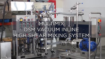 Multimix DSM Vacuum Mixer Series 50L With Inline High Shear Mixer 410 Model (High Viscosity Mixing)