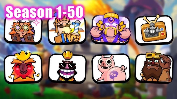 All 9 King Emotes Clash Royale  Todos os 9 King Emotes Clash Royale 