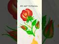 Easy Painting 🥀🌹💐| #art #painting #ytshorts #viral #flowers #trending #nsarttutorial