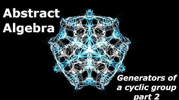 Selected Topics in Abstract Algebra | Generators of a finite cyclic group | Part 2