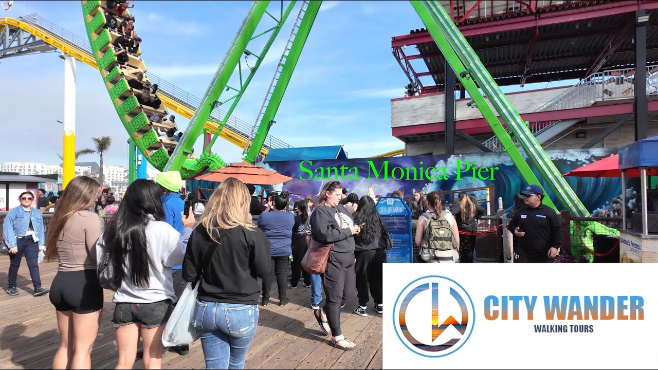Walking Tour: Santa Monica Pier | California Beach Vibes [4K]