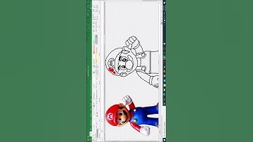 Mario Pixel Art in Excel #shorts