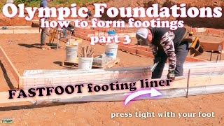 How to Form Footings  part 3 Installing FASTFORM