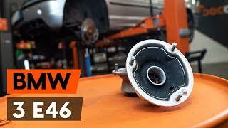Vgradnja zadaj in spredaj Ležaj Amortizerja BMW 3 Touring (E46): brezplačne video