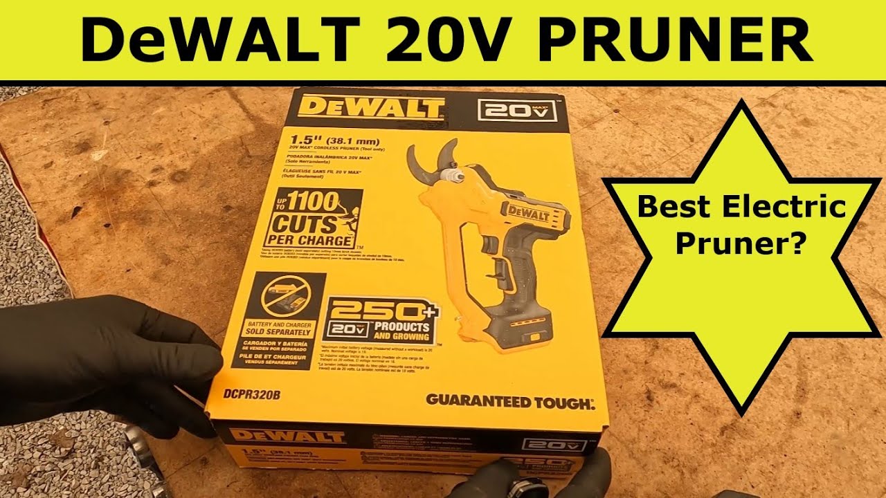 DeWALT 20V Pruner Unbox and Real World Review and Use! YouTube
