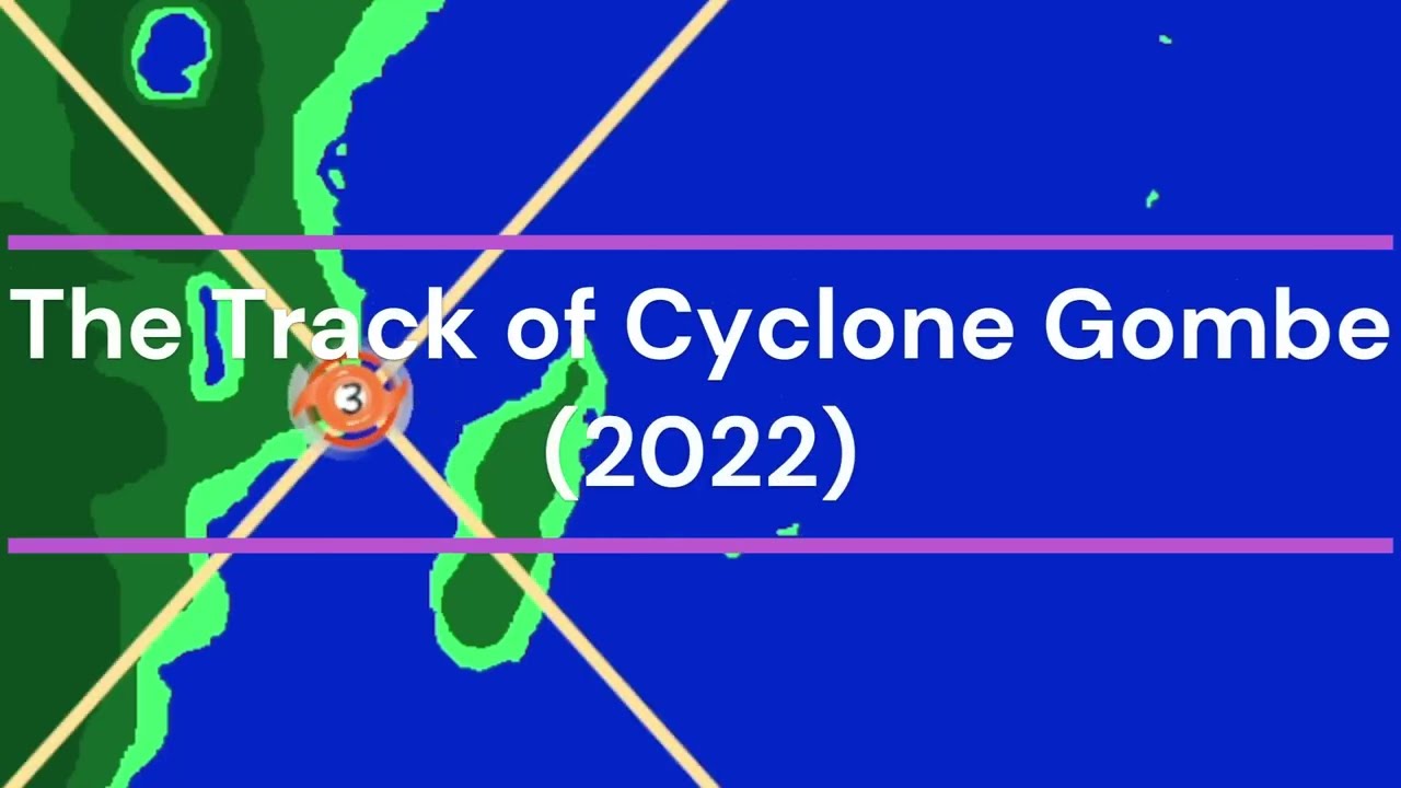 The Track of Cyclone Gombe (2022)