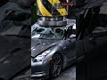$100K GTR vs Hydraulic Press 😳💥#hydraulic #crushing #viralvideo #asmr