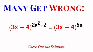 Unlocking the Secrets of Advanced Exponential Equations: A Step-by-Step Guide | Math Olympiad