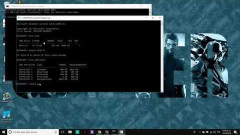 Particiones atravez del cmd