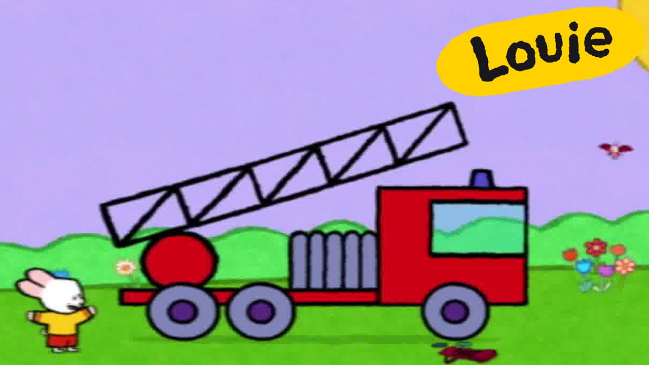 Novo canal!@LouiePortugues Inscreva-se! Louie, desenhe um Camião de Bombeiro | Para crianças