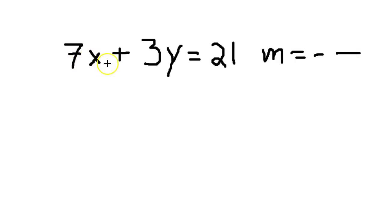 2D Linear Equations in Standard Form Perpendicular 5 YouTube