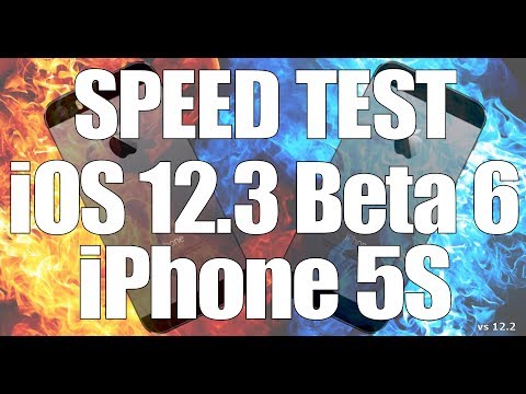 Speed Test : iPhone 5S - iOS 12.3 Beta 3 vs iOS 12.2 (Build # 16F5139e). 