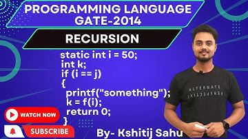 Programming Language GATE-2014 Problem Solution