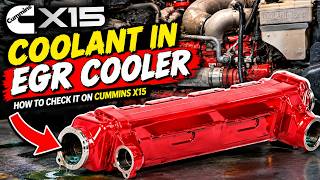 Details Found Coolant in the EGR Cooler! Cummins X15 Troubleshooting News
