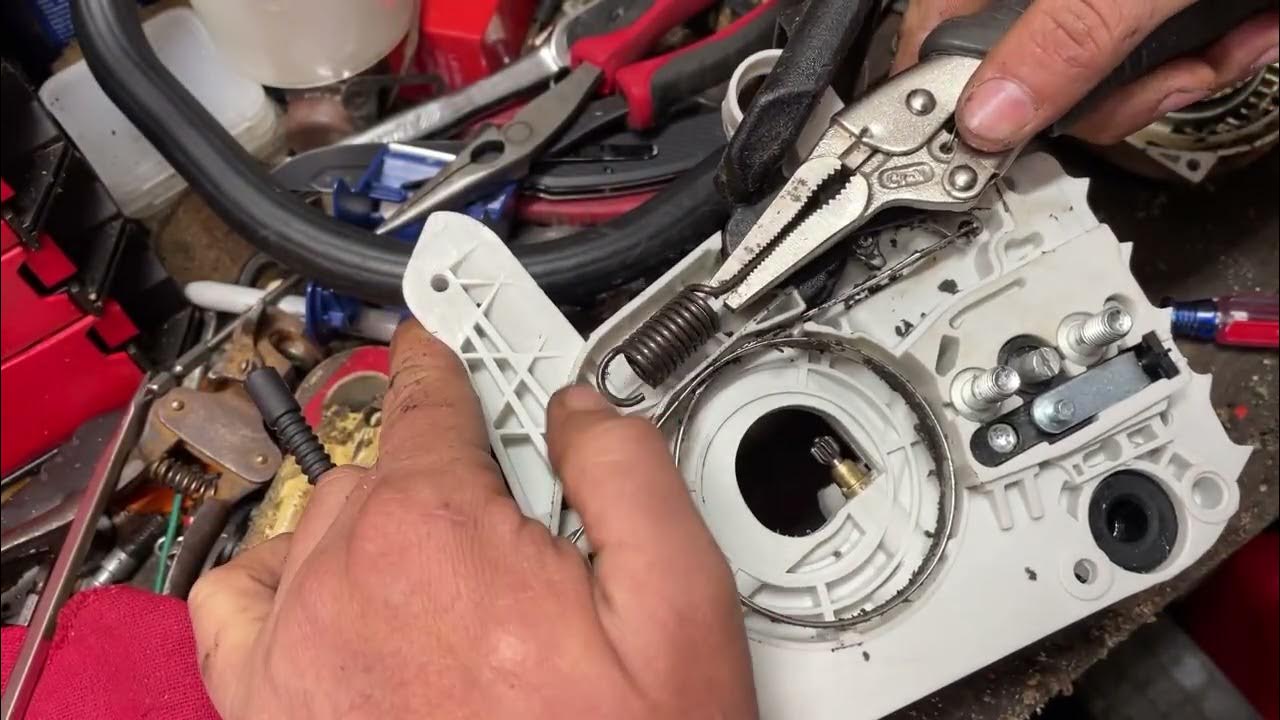 stihl-ms-250-chain-brake-installation-youtube