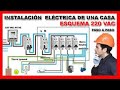 INSTALACIÓN  ELÉCTRICA DE UNA CASA paso a paso