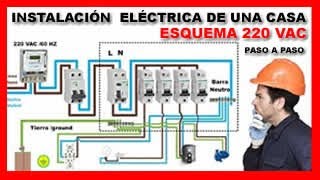 Encarnar progresivo Onza INSTALACIÓN ELÉCTRICA DE UNA CASA- Paso a Paso - YouTube