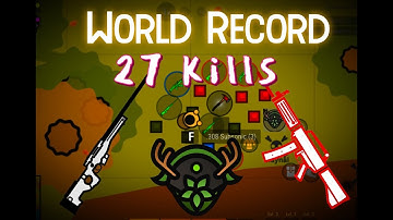 WORLD RECORD 27 Kills and 20+ Kill Games in WOODS Mode, Surviv.io/Survev.io Pro Gameplay