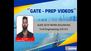 GATE 2019 Paper Solutions by GATEFORUM - Civil Engineering - CE 01 - Q 52