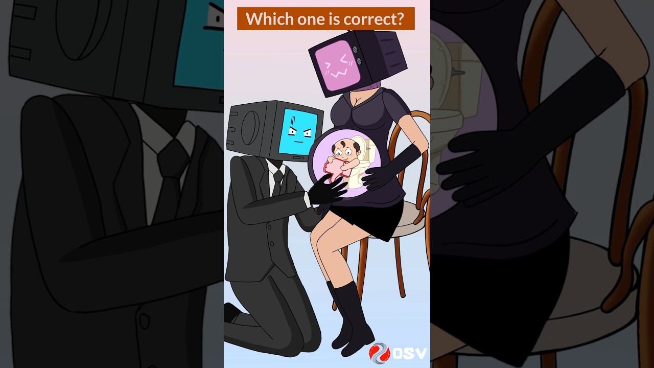 Which Skibidi Toilet Baby Face is correct? Challenge! Funny Animation | Tv Man & Tv Woman 