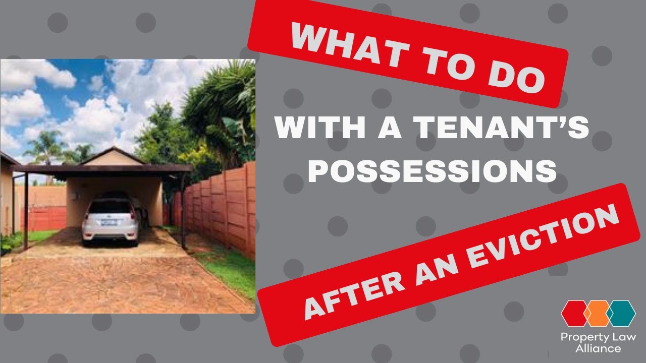 What To Do With A Tenant's Possessions After An Eviction YouTube