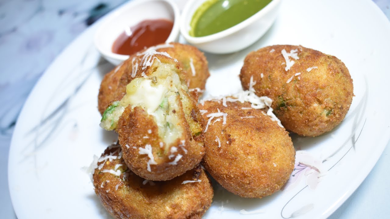 Crispy Cheese Potato Bites | Cheesy Potato Nuggets | Potato Cheese Balls | Snacks | Veggies World