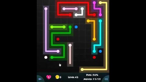 12 × 12 MANIA LEVEL 42 - FLOW GAME ON FACEBOOK Connect the dots