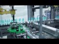 Gravimetric filling of cosmetics in PET bottles integrated into packaging machine from Schubert